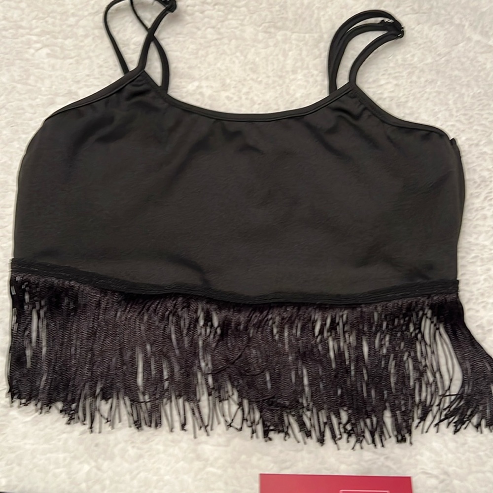 NWT women’s 2pc cami with fringe. SZ small